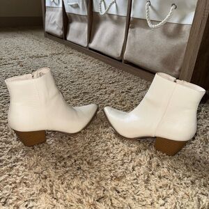Matisse Cream Ankle Boots